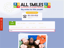 Tablet Screenshot of allsmileskids.com